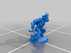 minotaur - Spielzeug Spiel Zubehör dungeons dragons phantastes fantasy Spaß griechischen mythos der Miniatur Mythologie 3d print model - Mito3D