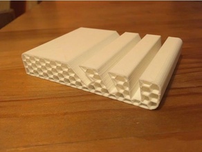 Honig-Kamm-ipad-Ständer 3d drucken honeycomb 3d print model - Mito3D