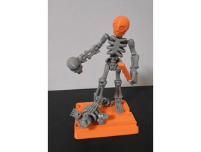 skully tinkerplay socket connector construction toys skull tinkercad 3d print model - Mito3D