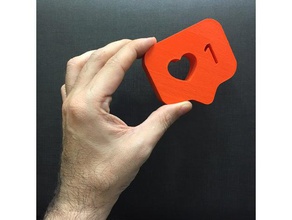 instagram comme le ballon décor 3d print model - Mito3D