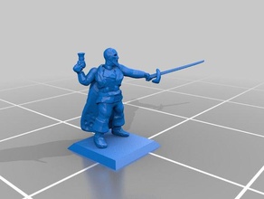 zombie pirate 2 toy game accessories dungeons dragons miniature wargame warhammer warmachine 3d print model - Mito3D