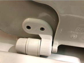melhorou mayfair bemis lento fechar assento sanitário tampa da dobradiça substituição partes amazon nextstep não slam com 3d print model - Mito3D