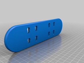 simplehuman de parede dupla placa peças reposição casa banho 3d print model - Mito3D