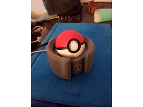 pokeball plus mag charger dock video games pokemon 3d print model - Mito3D