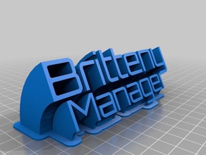 britteny office personalizado 3d print model - Mito3D