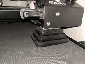 ender 3 foot 3d printer parts creality feet noise dampener reduction 3d print model - Mito3D