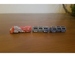 factorio train de porte-clés locomotive soigné 3d print model - Mito3D