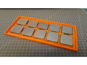 am2 cpu tray 2x5 tool holders boxes 3d print model - Mito3D