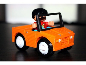 citro&eumln mehari duplo compatible los juguetes juegos citroen coche lego 3d print model - Mito3D