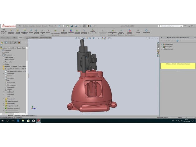 pera effettrici kossel plus abl zesty agile 3d la stampante parti anycubic delta effector 3D print model - Mito3D