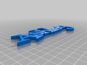 my customized text ashley chaise art 3d print model - Mito3D