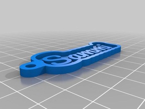 sammi key chain keychains customized 3d print model - Mito3D