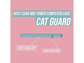 nzxt s340 mid tower cat button guard computer case nzxts340 usb 3d print model - Mito3D