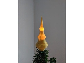 Tay tarzı Noel ağacı topper dekor dekorasyon süs xmas 3d print model - Mito3D