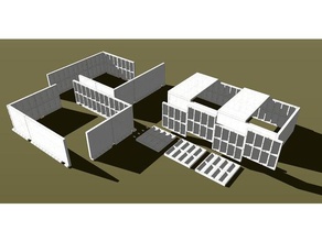 concreto waffle conselho de administração engenharia construção painéis rcs 3d print model - Mito3D