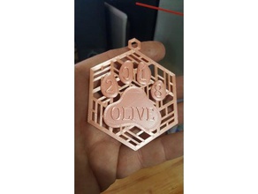 natale di stampa puppys 3d la al decorazione albero ornamenti 3d print model - Mito3D