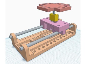 diy cd rom stepper motor linear rail 3d printer parts actuator dvd holder step 3d print model - Mito3D
