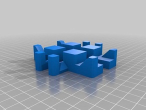 meine angepasste unmöglich cube customiser Rätsel 3d print model - Mito3D