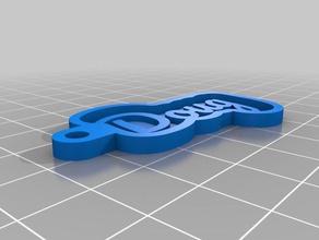 doug keychains customized 3d print model - Mito3D