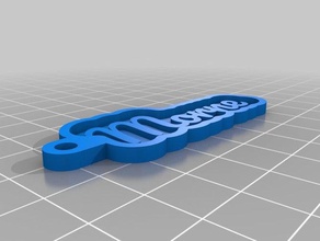 morne Schlüsselanhänger angepasst 3d print model - Mito3D
