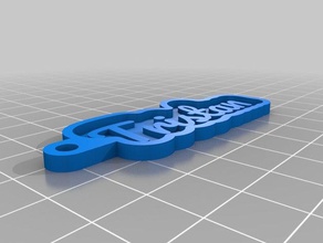 tristan Schlüsselanhänger angepasst 3d print model - Mito3D