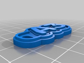 a3 personalizado llavero llaveros 3d print model - Mito3D