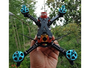 bourke support d'antenne jouet jeu accessoires drone de course foxeer sucette lollipopmount fpv antenne racing minidrone ort l'antenne la pagode rajawali rajawalifpv 3d print model - Mito3D