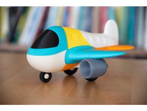 puzzle plane puzzles 3d airplane children childrens toy kids little magnetic magnets nsfw 3d print model - Mito3D