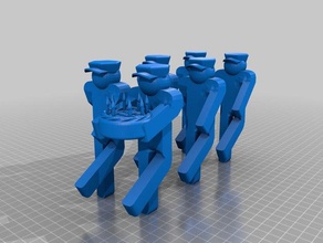 não meninas, de entretenimento capitan geadas gestapo networkwith birthdaycake viel geruehmt esculturas 3d print model - Mito3D