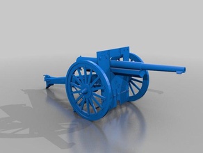 pieza de artillería modelos ww1 ww2 3d print model - Mito3D