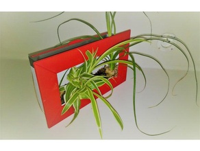 planta quadro de auto-rega 3d impressão A decorativos floral ornament plantadeira auto rega 3d print model - Mito3D