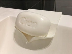 sabunluk lavabo kavisli banyo soapdish sabun tepsi 3d print model - Mito3D
