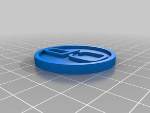 40mm command point token infinity game coins badges customized 3d print model - Mito3D