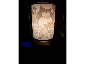 pokemon lamp 3d decor 3d print model - Mito3D