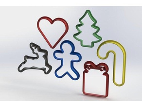 christmas cookie cutter kitchen dining happiness holiday joy merry xmas 3d print model - Mito3D
