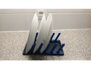 katlanabilir plateholder mutfak yemek dishholder dishstand kuru Kurutma makinası katlanır iş ortamına uygun olmayan tabak kurutma makinesi platestand teller tellerhalter 3d print model - Mito3D