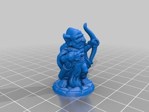 rpg-Miniatur-goblin archer - Spielzeug Spiel Zubehör arqueiro dd 3d print model - Mito3D