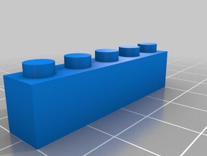 1 x 5 lego-Stein Bau - Spielzeug angepasst 3d print model - Mito3D