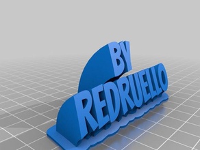 vermelho 2 office personalizado 3d print model - Mito3D