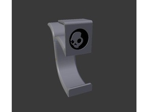 headphone stand desk shelf skullcandy logo organization 3d print model - Mito3D