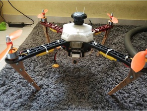 stm32 autonomen cover-version 3 diy Drohne - Elektronik quadcopter frame 3d print model - Mito3D