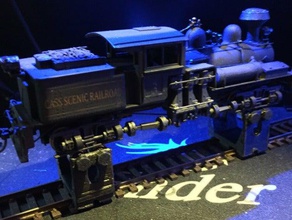 ho scale stationary test track rollers hobby 1-87 187 bearing layout details locomotive model openrailway trains 3d print model - Mito3D