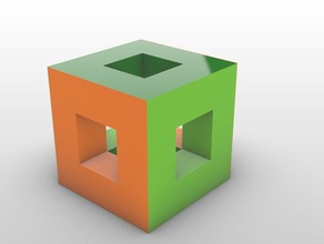 perfekte puzzle cube Rätsel Spiel pizza 3d print model - Mito3D