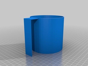 my customized hanging cup holder parametric organization 3d print model - Mito3D