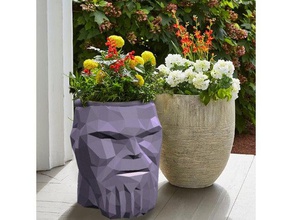 thanos flower pot low poly household avengers nsfw 3d print model - Mito3D