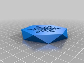 snowflake art 3d print model - Mito3D