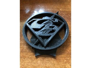 flash flecha de supergirl crossover emblema props Logo en 3d dc comics 3d print model - Mito3D