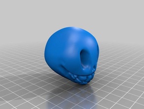 cartoony skull models 3d print model - Mito3D