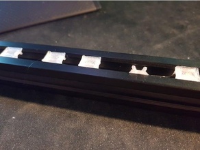 v-slot flush cache-câble 3d de l'imprimante accessoires clip câble 3d print model - Mito3D