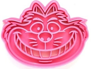 cheshire cat cookies cutter kitchen dining alice wonderland cookie 3d print model - Mito3D